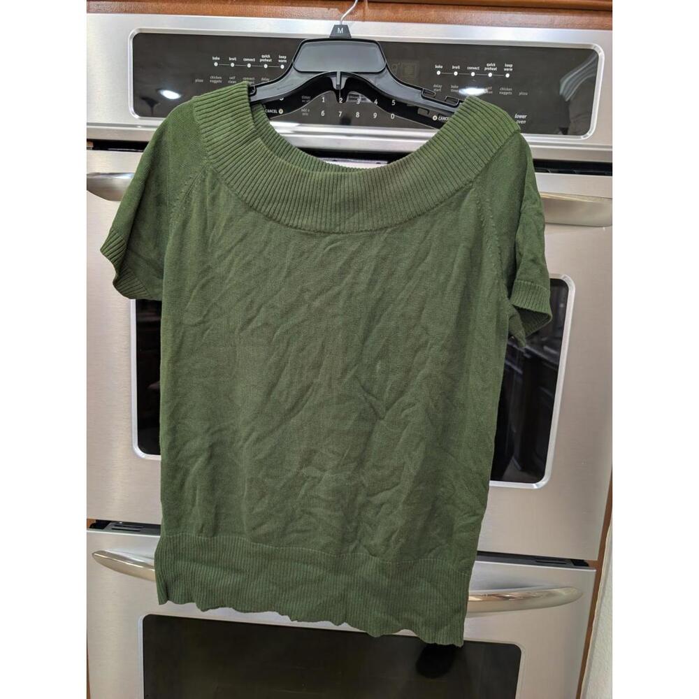 Torrid Forest Green Cowl Neck Short Sleeve Sweater Size 2x